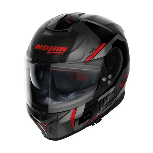 Nolan N80-8 Full Face Helmet - Grey / Red 1