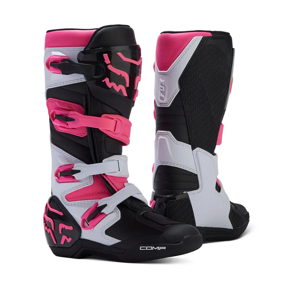 Fox Womens Comp Boots [Black/Pink] 5 1