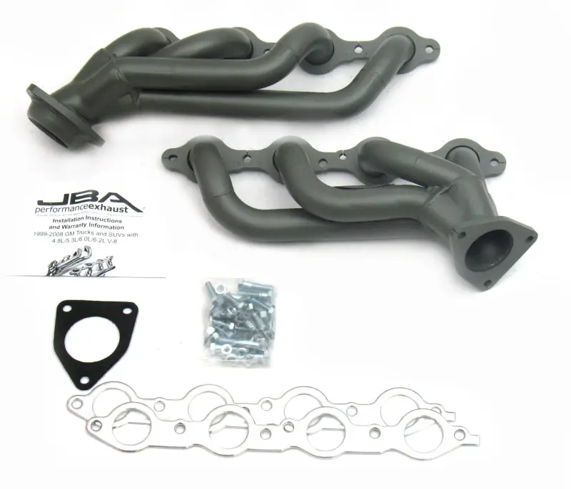 Jba 02-13 Gm Truck 4.8L/5.3L Ls Ti Ctd Cat4Ward Header 1