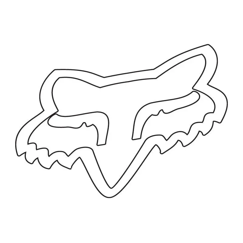 Fox Head Tdc 4" Sticker [White] 1