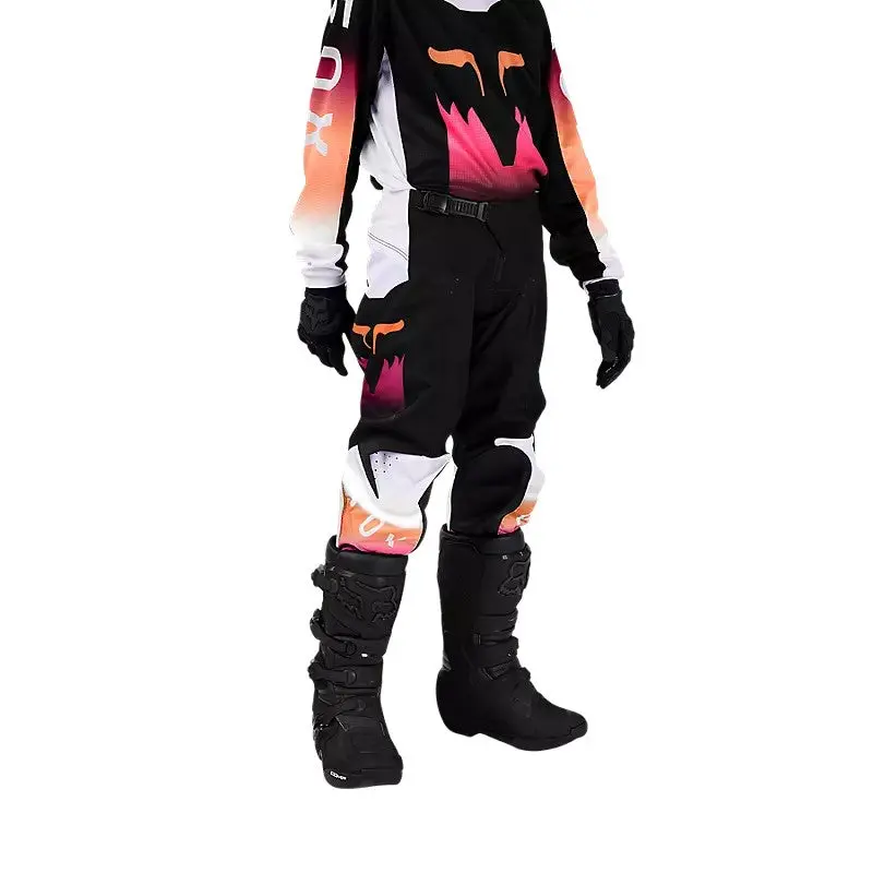 Fox Youth Girls 180 Flora Pants [Black/Pink] 1