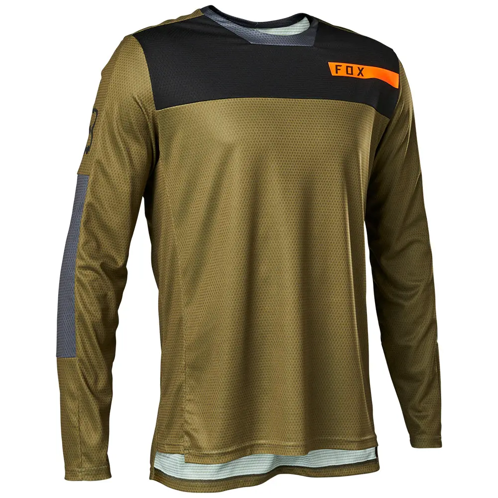 Fox Defend Ls Jersey Moth [Bark] 1