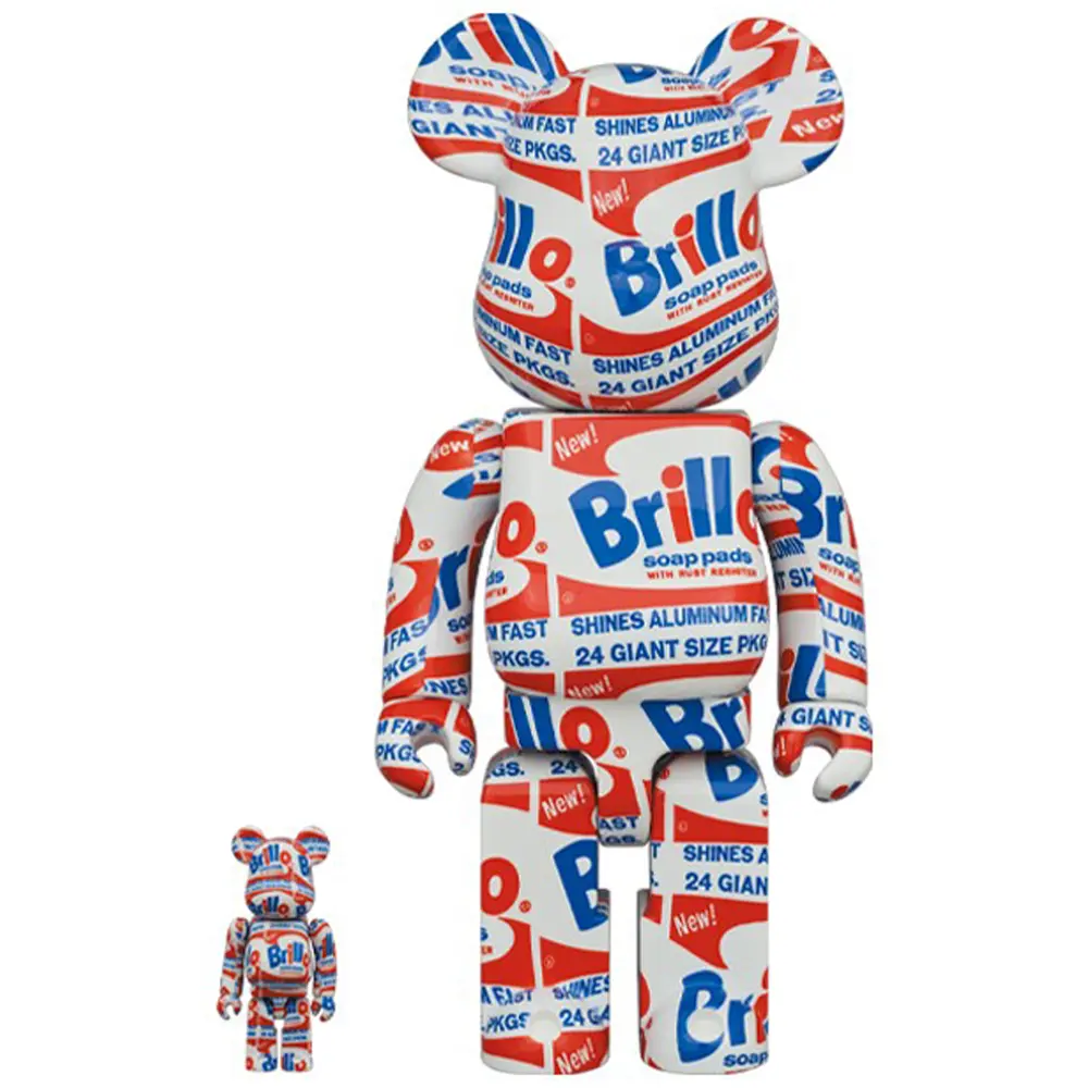 Medicom Be@Rbrick Andy Warhol "Brillo" 400% + 100% 1