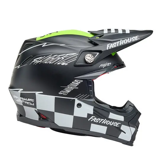 Bell Moto-9S Flex Fasthouse Smoke Bomb Blk/Hi-Viz Yel 1