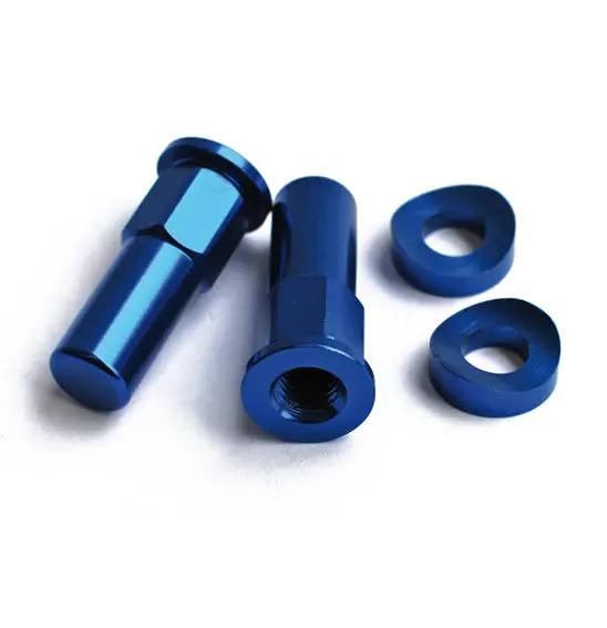 Rim Lock Nut & Washer - Anodised 1