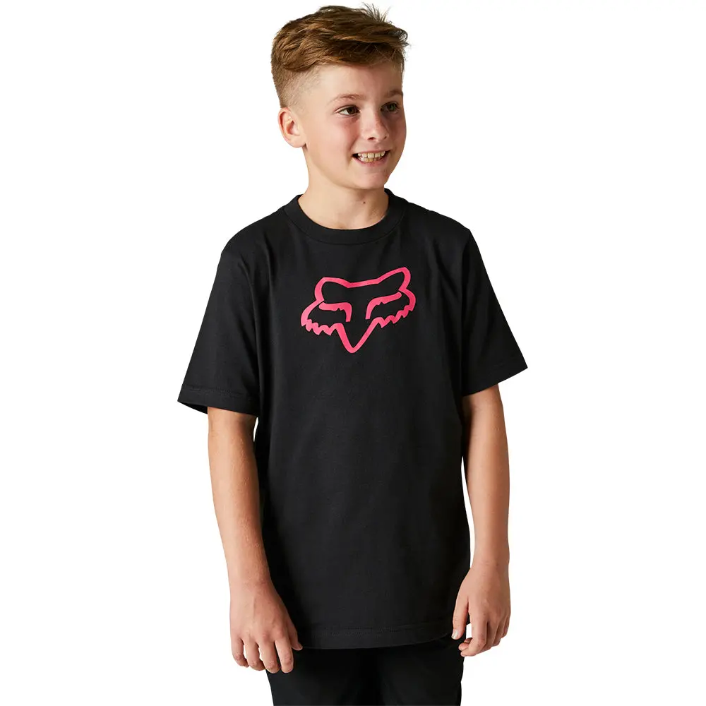 Fox Youth Legacy Ss Tee [Black/Pink] 1