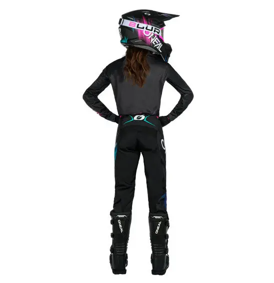 O'neal Women's Element Voltage V.24 Pant - Black/Pink 1
