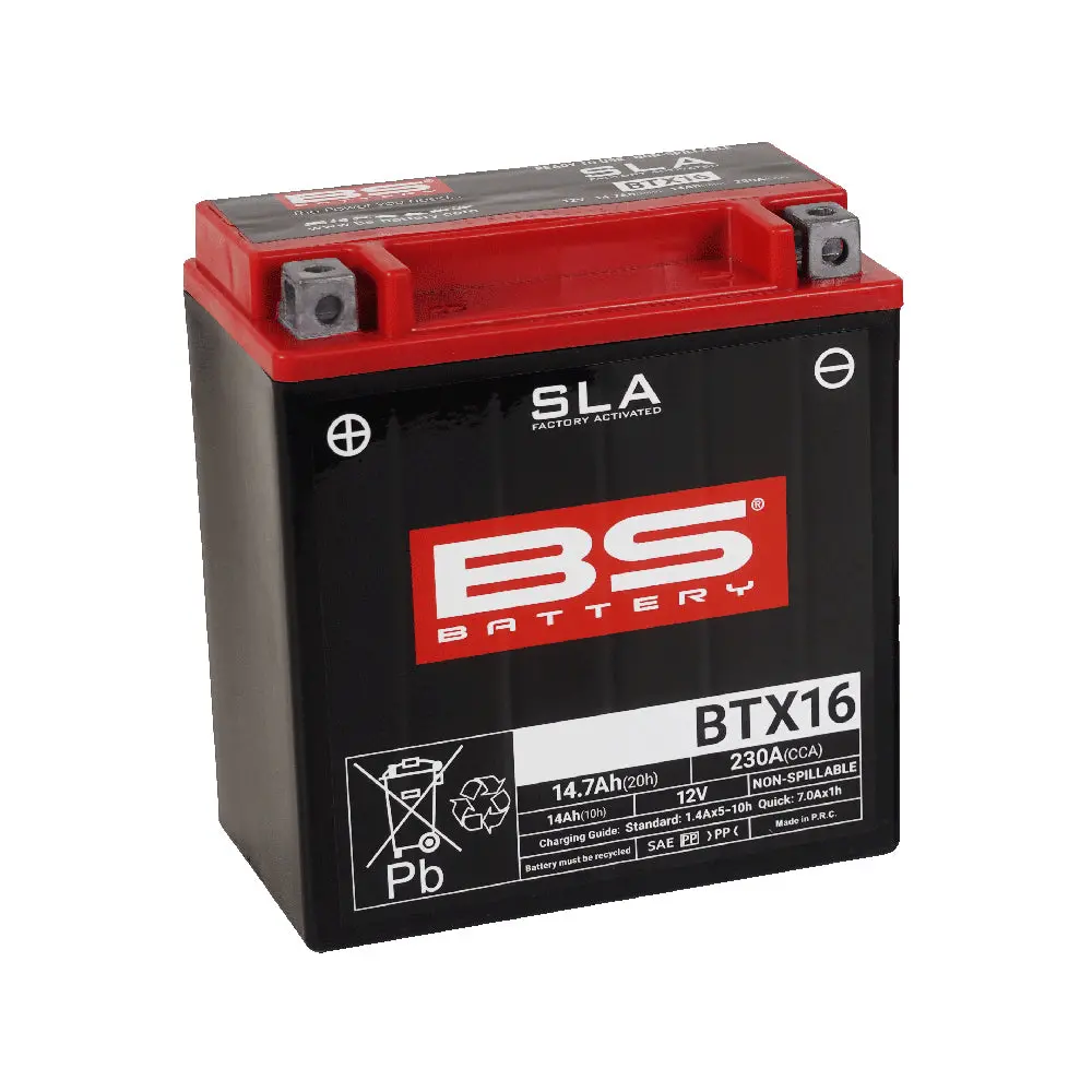 Bs Battery Btx16 Sla (Ytx16-Bs) 1