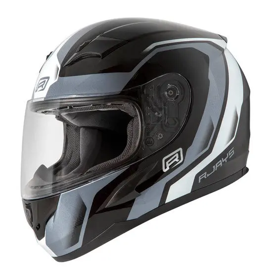 Rjays Grid Helmet - Gloss Blk/White 1