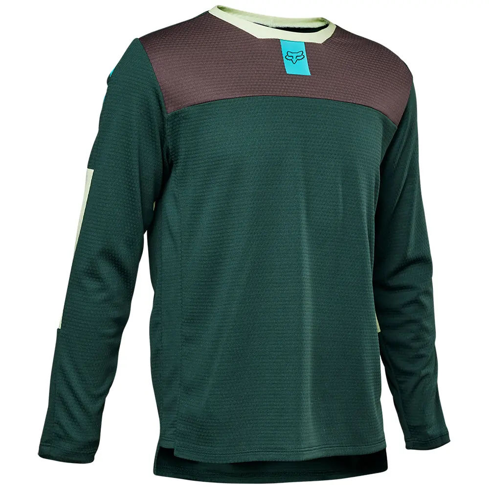 Fox Youth Defend Ls Jersey [Emerald] 1