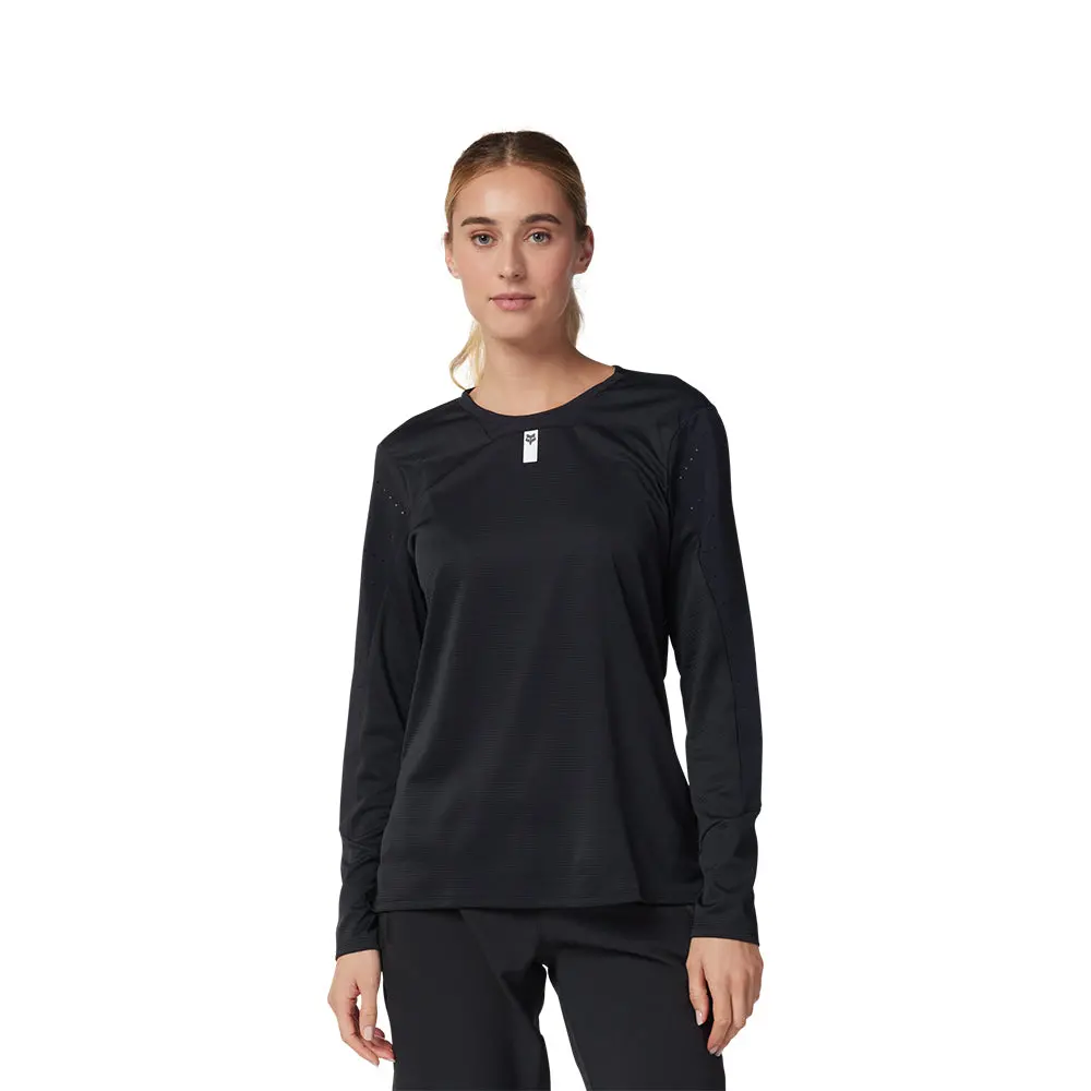 Fox Womens Defend Ls Jersey [Black] 1