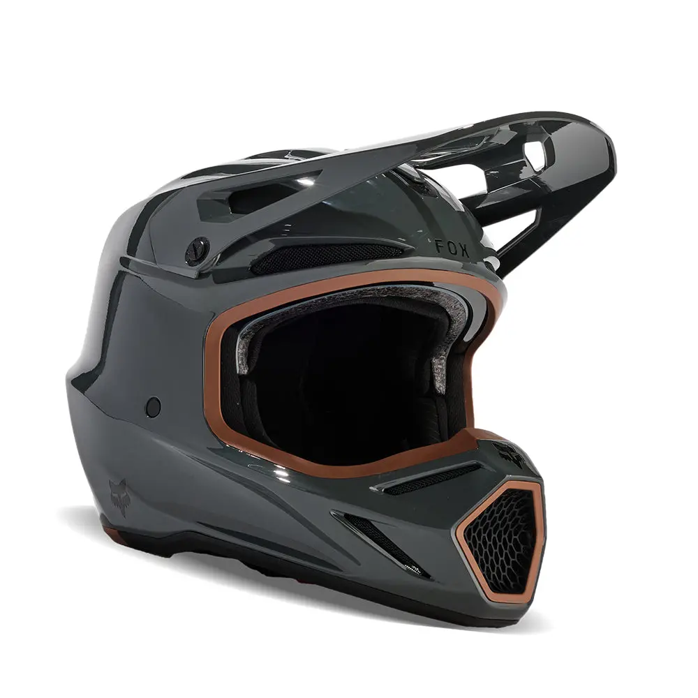 Fox V3 Rs Carbon Solid Helmet Mips Ce [Dark Shadow] 1