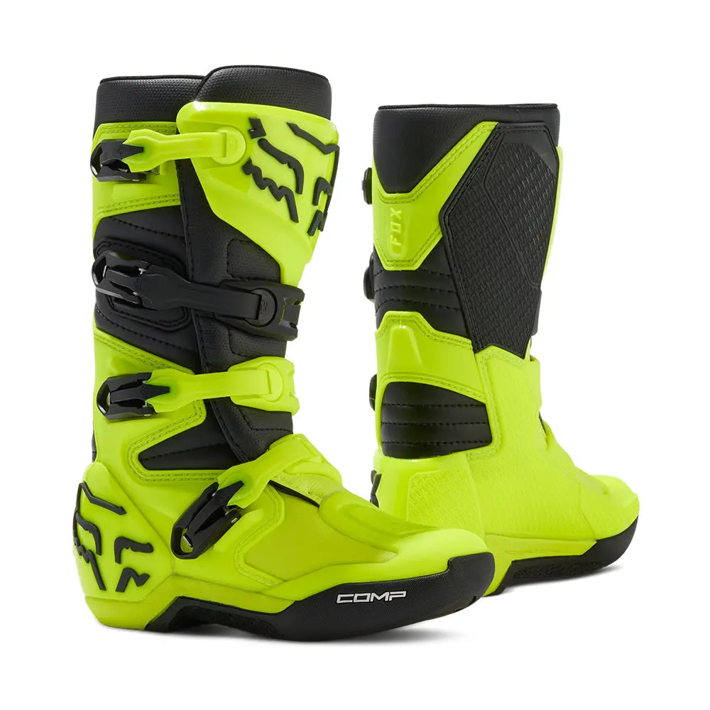 Fox Youth Comp Boots [Flo Yellow] 1