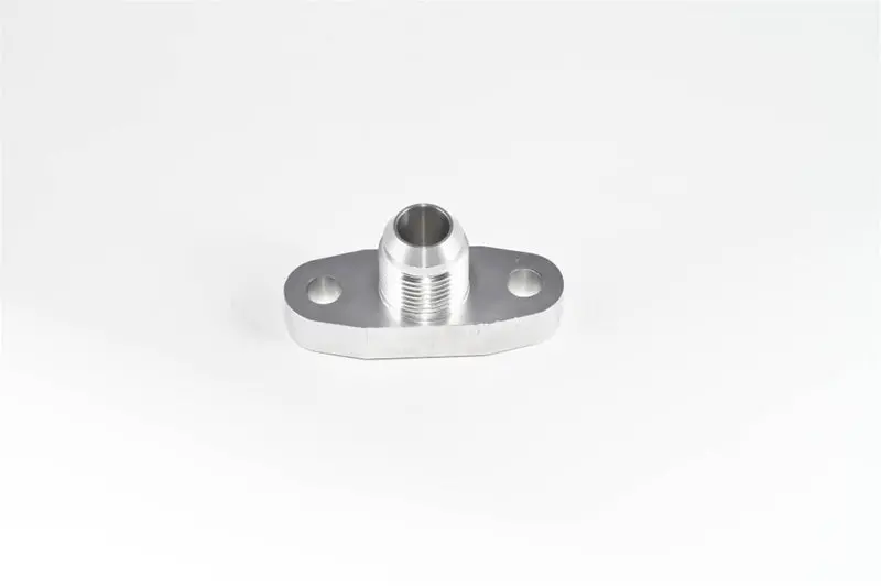 Torque Solution Billet Oil Drain Flange With Integrated -10An Flare For T3/T4 & Pte Turbochargers 1