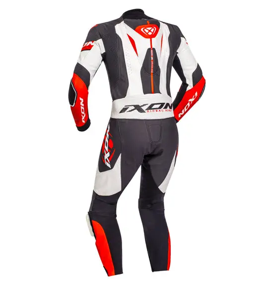 Ixon Jackal 1Pc Suit - Blk/Wht/Red 1