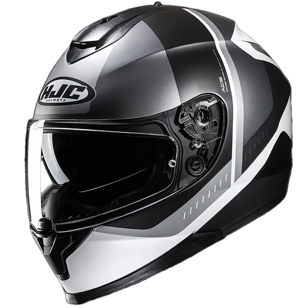 HJC C70N Full-Face Motorcycle Helmet with Custom Graphics