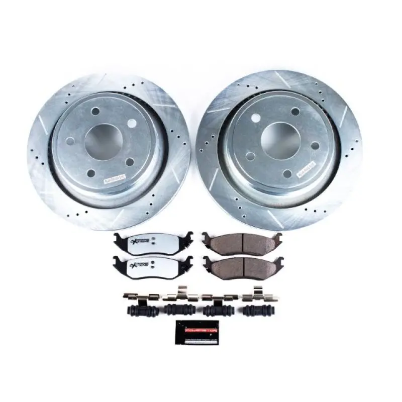 Power Stop Z36 Truck & Tow Rear Brake Kit For 2007–2009 Chrysler Aspen 1