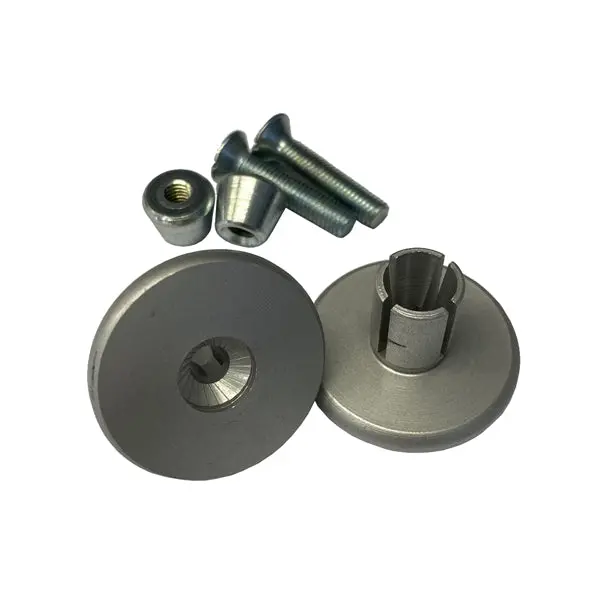 Tommaselli Handlebar End Plugs Silver - Mx 1
