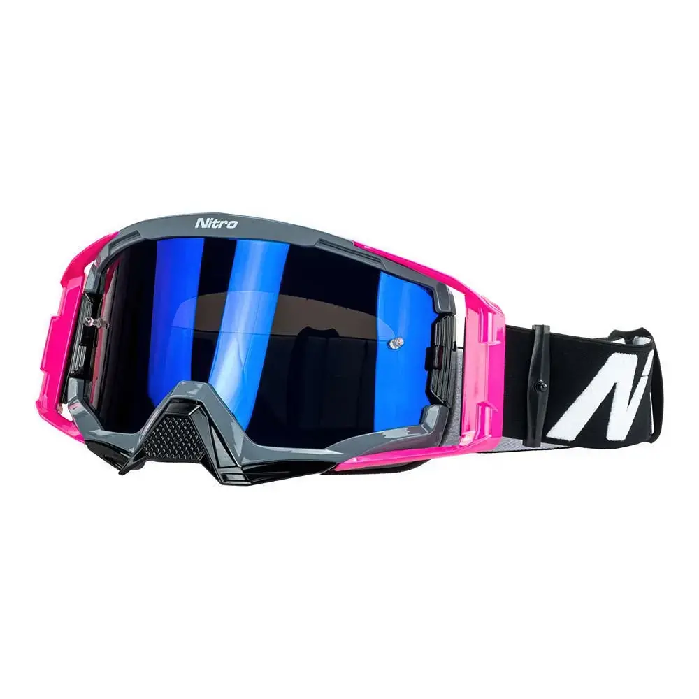 Nitro Nv-150 Goggles [Grey/Pink/Blue Lens] 1