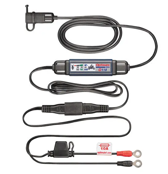 Optimate Usb O-118 - Smart In-Line 3300Ma Usb-C Charger 1