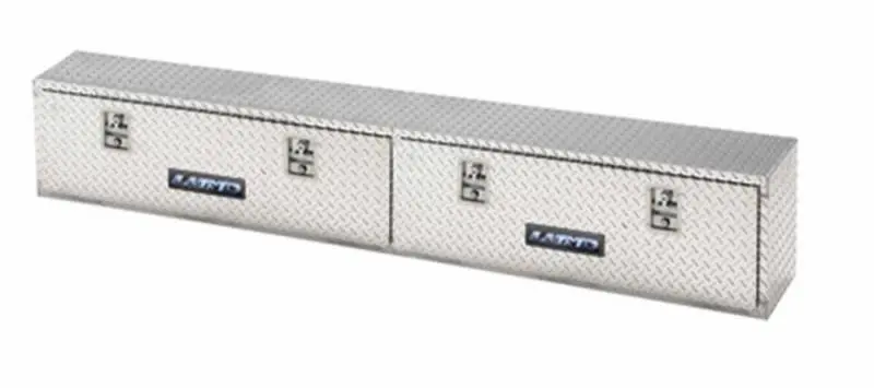 Lund Universal Aluminum Top-Mount L-Wing Box – Bright Finish, Roof-Mounted Cargo Carrier 1