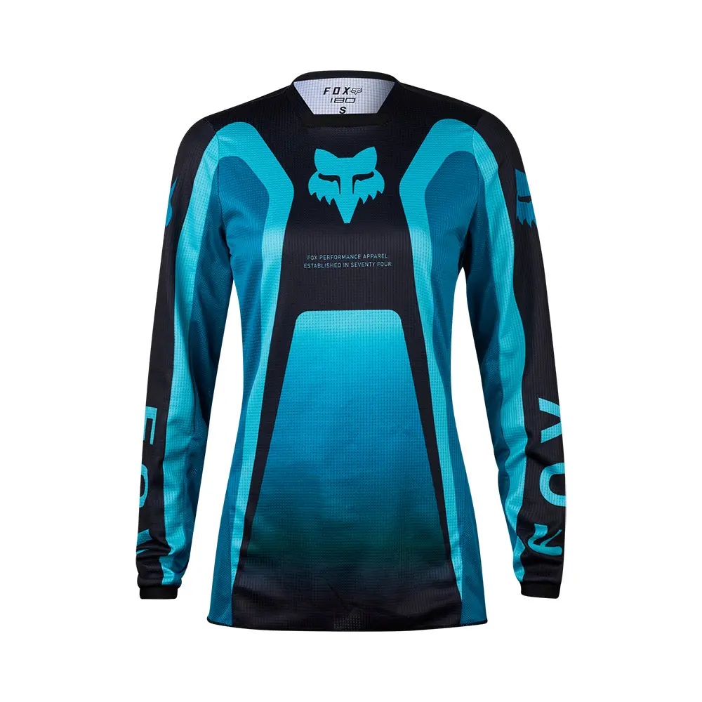 Fox Womens 180 Ballast Jersey [Maui Blue] 1