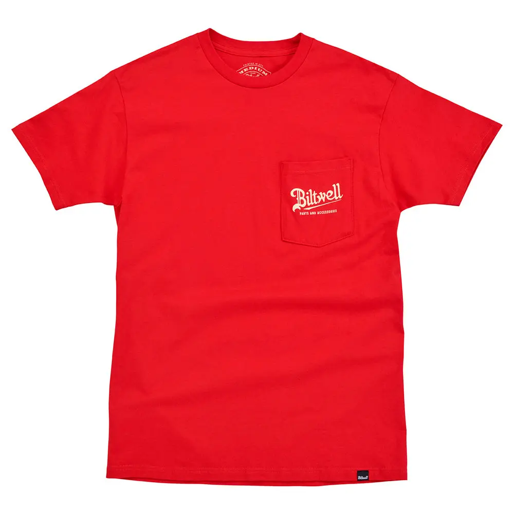Biltwell Pocket T-Shirt [Quality Goods Red] 1