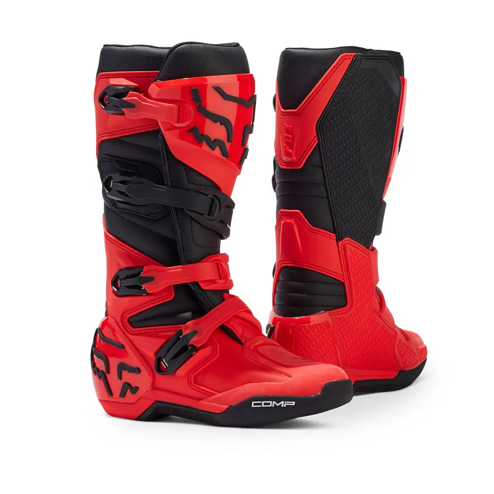 Fox Youth Comp Boots [Flo Red] 1
