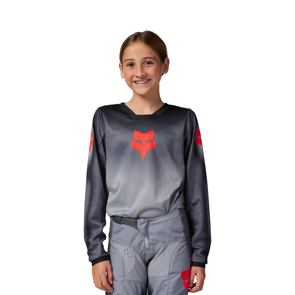 Fox Youth 180 Interfere Jersey [Grey/Red] Ys 1