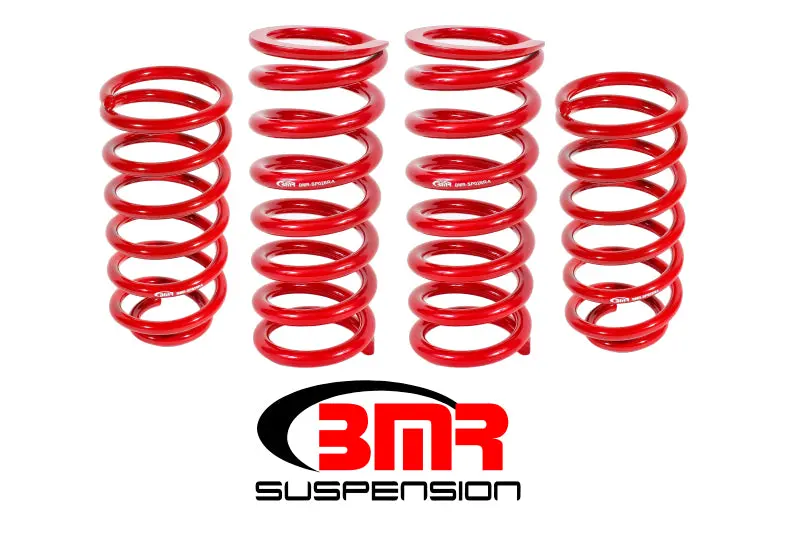 Bmr Lowering Spring Kit For 1979–2004 Fox-Body Mustangs – Set Of Four, Red 1