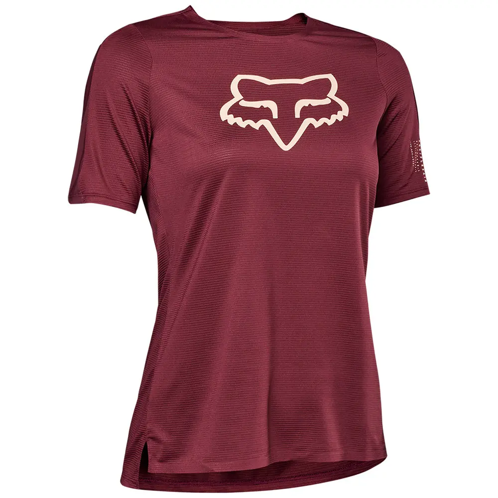 Fox Womens Flexair Ss Jersey [Dark Maroon] 1