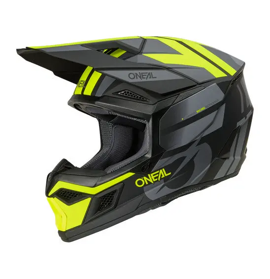 O'neal 2026 3Srs Ride Helmet - Black/Grey/Neon Yellow 1