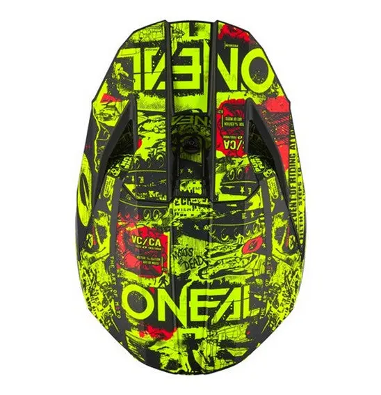 O'neal 2026 Youth 3Srs Attack Helmet - Black/Neon Yellow 1