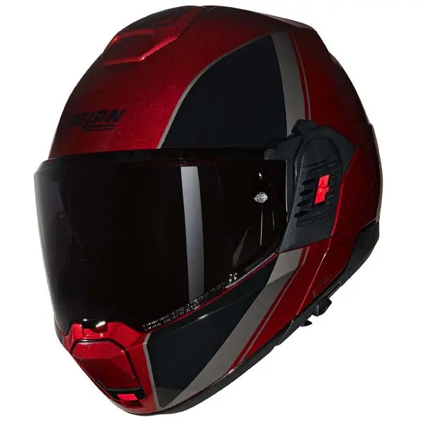 Nolan N120-1 Flip-Back Helmet - Verniciatura Red/Black/Grey 1