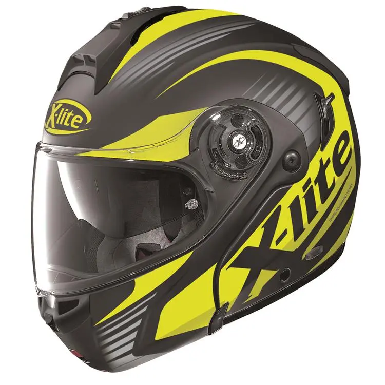 X-Lite X1004 Flip Face Helmet - Black/Yellow - Size S 1