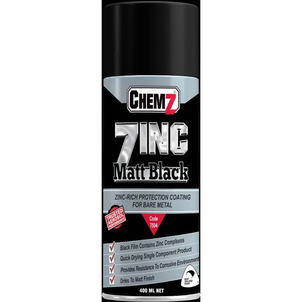 Chemz Zinc Matt Black (400 Ml) 1