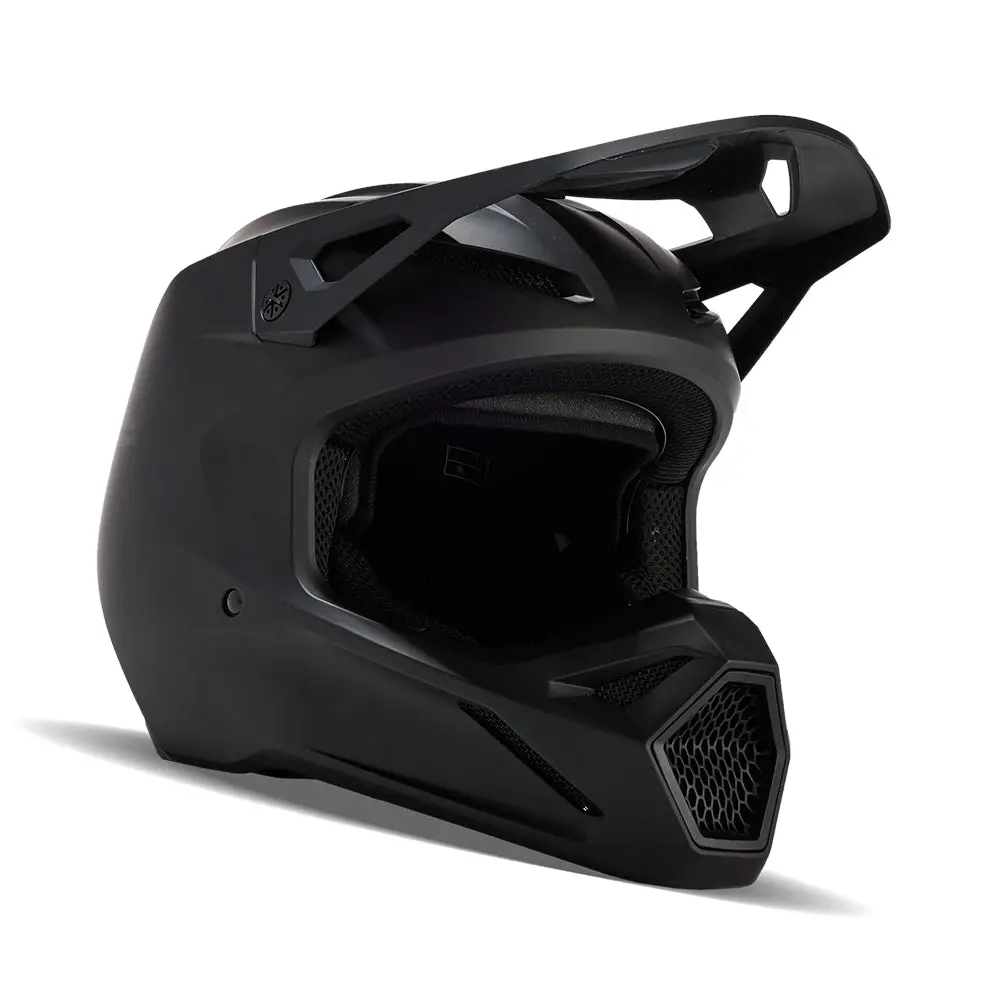 Fox Youth V1 Matte Black Helmet [Matte Black] 1