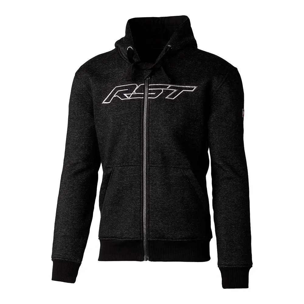 Rst X Kevlar Zip Through Logo Ce Textile Hoodie [Black] 1