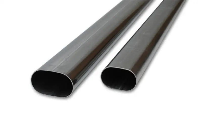 Vibrant Performance 3-Inch Oval Stainless Steel Exhaust Tubing – T304 Grade, 16-Gauge, 5-Foot Length 1