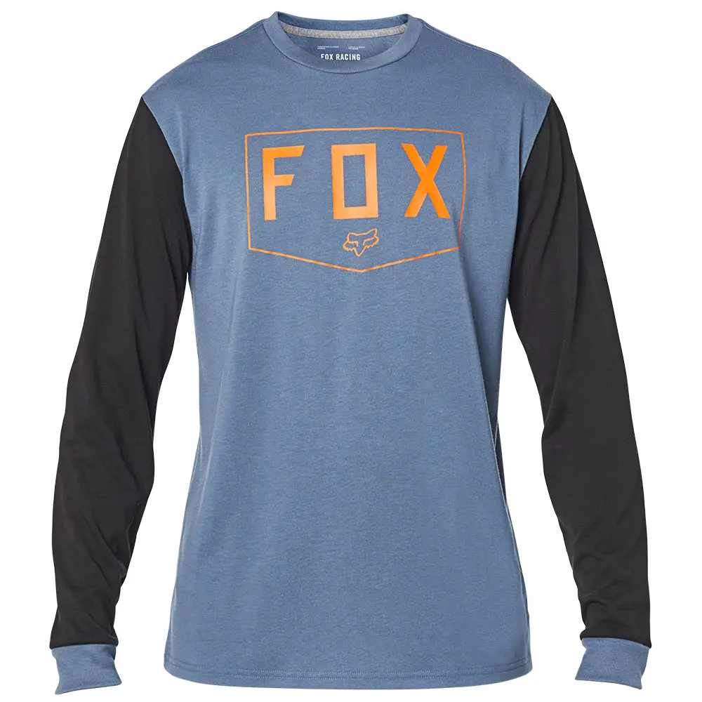 Fox Shield Ls Tech Tee [Blue Steel] 1
