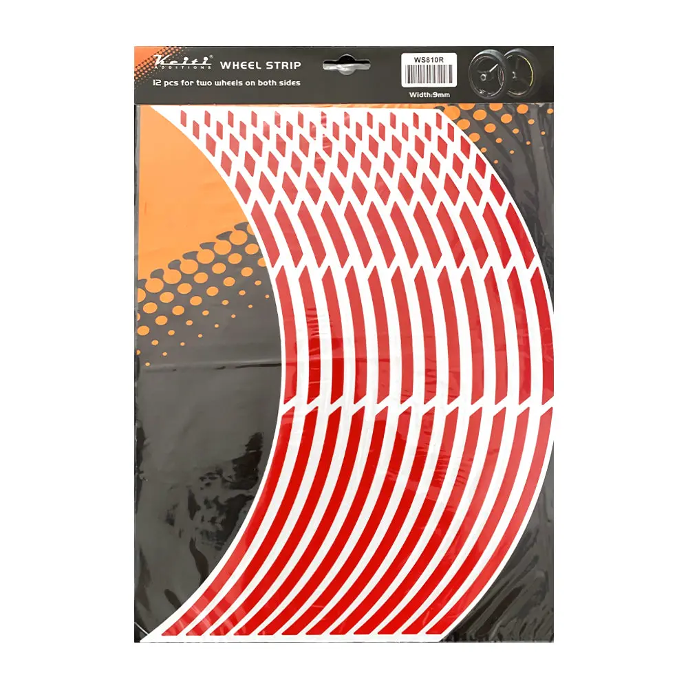 Keiti Reflective Wheel 3 Stripe [Red] 1
