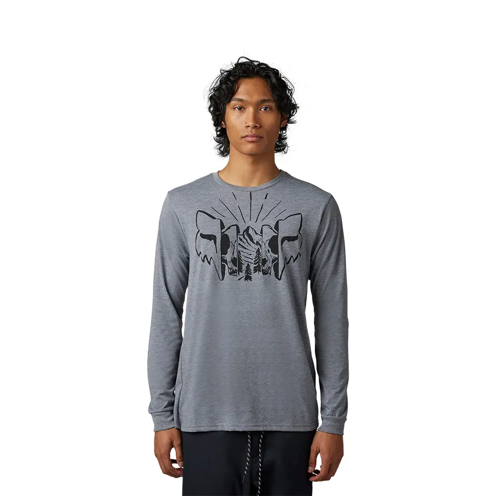 Fox The Format Ls Tech Tee [Heather Graphite] 1