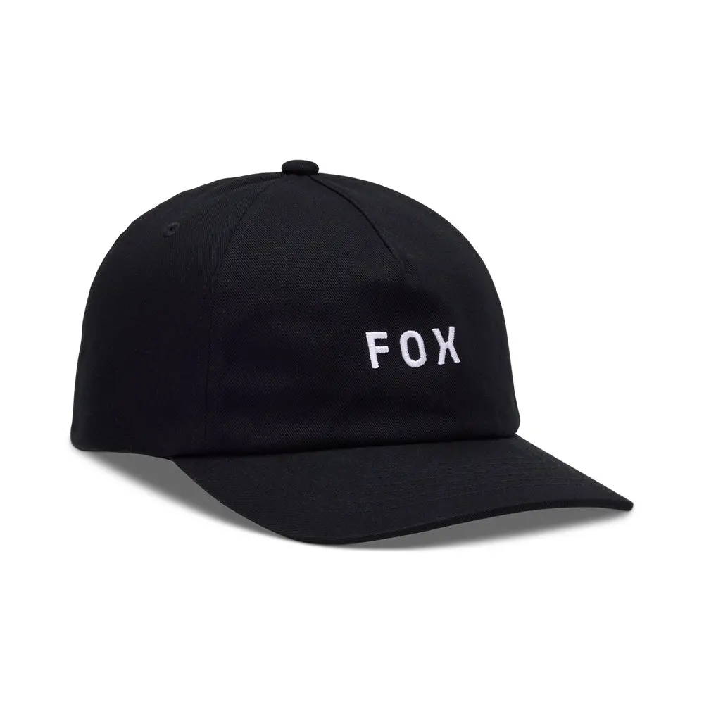 Fox Wordmark Adjustable Hat [Black/White] 1