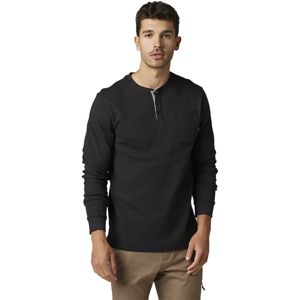 Fox Grunt Work Thermal Henley Ls Top [Black] 1