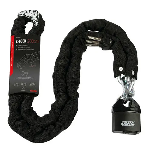 Lampa Motorcycle Chain Lock 200Cm With Loop Closure 1