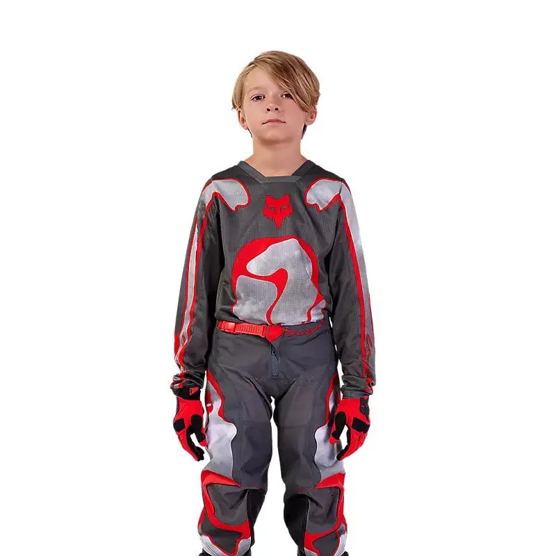 Fox Youth 180 Atlas Pants [Grey/Red] 1