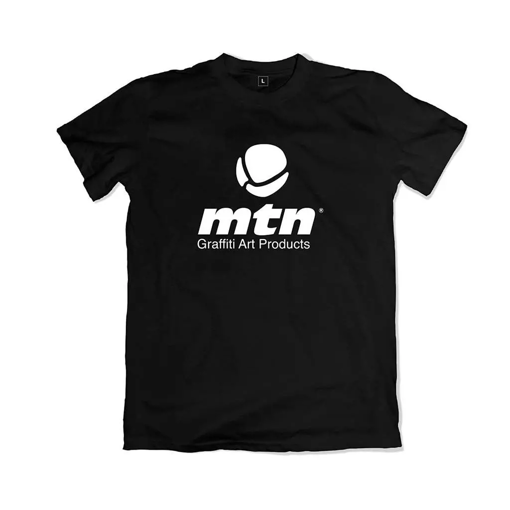 Mtn T-Shirt Large Front Logo - Black 1