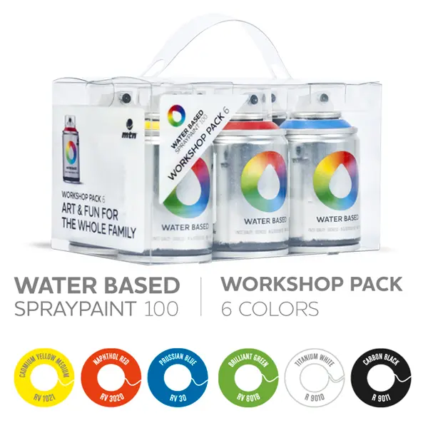 Mtn Water Based 100Ml Spray Paint - 6 Pack 1
