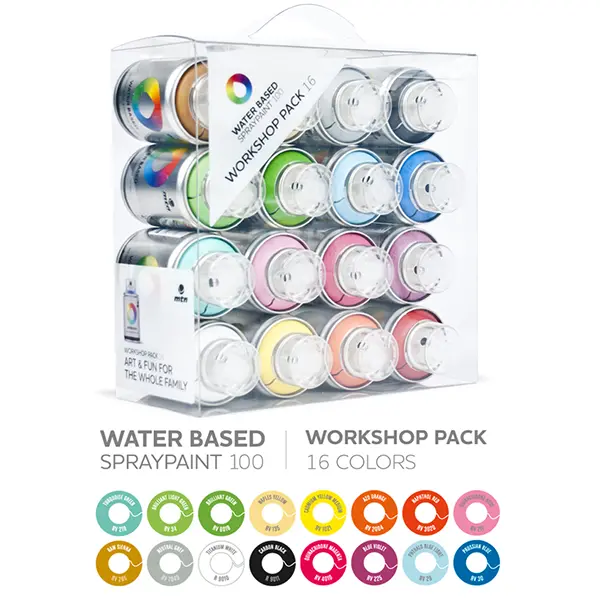 Mtn Water Based 100Ml Spray Paint - 16 Pack 1