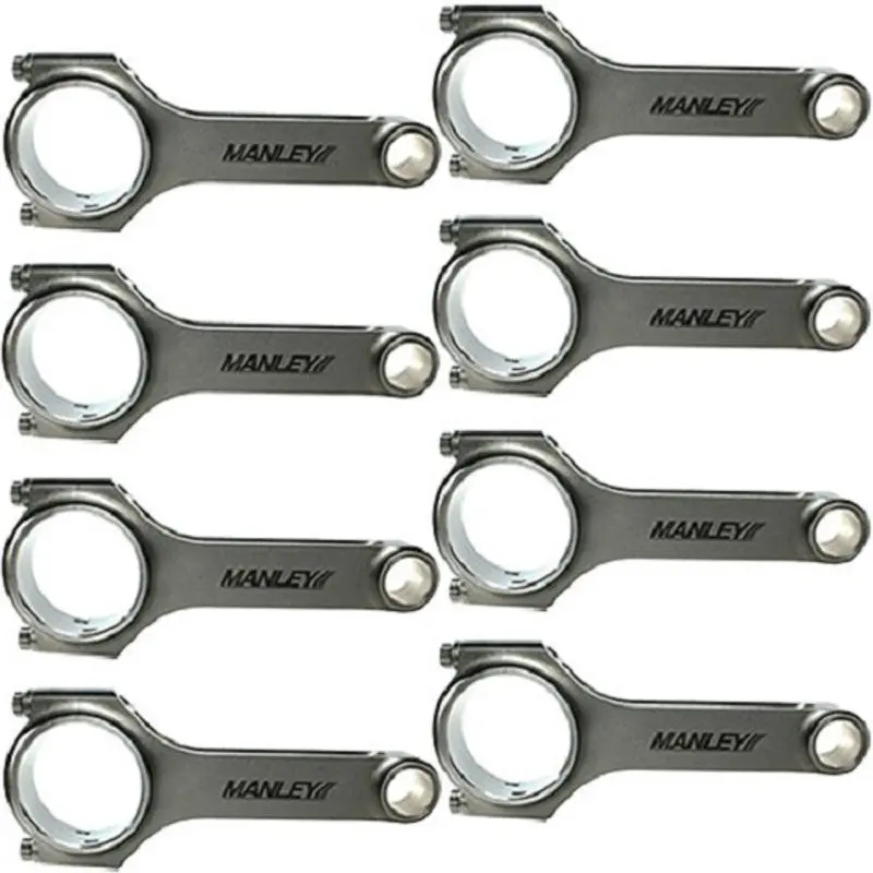 Manley H-Beam Connecting Rod Set For Chrysler 6.4L Hemi – Includes .927" Wrist Pins & Arp 2000 Bolts 1